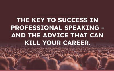 For your success as a professional speaker…